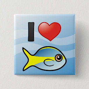 I Liebe Yellowtail Snapper Button