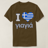I Liebe YiaYia Griechisch Oma , ich Herz Yiayia T-Shirt (Design vorne)