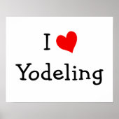 I Liebe Yodeling Poster (Vorne)