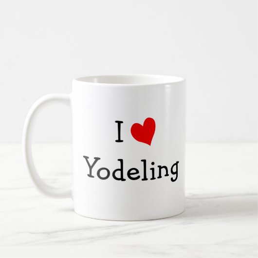 I Liebe Yodeling Tasse (Links)