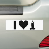 I Liebe-Yoga Autoaufkleber (Auf Auto)