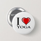I Liebe-Yoga Button (Vorne & Hinten)