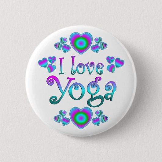 I Liebe-Yoga Button (Vorderseite)