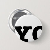 I Liebe-Yoga Button (Vorne & Hinten)
