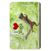 I Liebe Yoga Eichhörnchen Magnet (Vertikal)