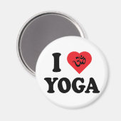 I Liebe Yoga-Geschenk Magnet (Vorderseite/Rückseite)