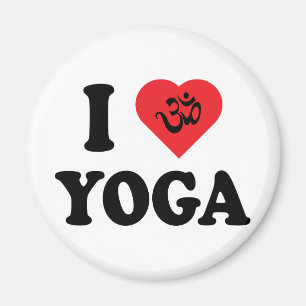I Liebe Yoga-Geschenk Magnet