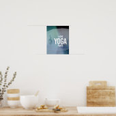 I Liebe Yoga Hots - Yoga Fitness -.pnng Poster (Küche)