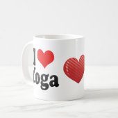 I Liebe-Yoga Kaffeetasse (Vorderseite Links)