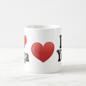 I Liebe-Yoga Kaffeetasse (Mittel)