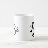 I Liebe-Yoga Kaffeetasse (Mittel)