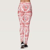 I Liebe Yoga Leggings Rotes Herz Yoga (Rückseite)