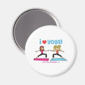 i Liebe Yoga Magnet (Vorderseite/Rückseite)