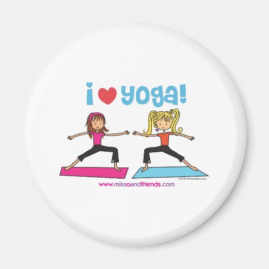 i Liebe Yoga Magnet (Vorne)