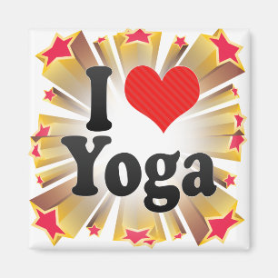 I Liebe-Yoga Magnet