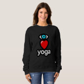 I Liebe Yoga Sweatshirt (Vorne ganz)