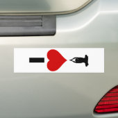 I Liebe-Yoga (vertikal) Autoaufkleber (Auf Auto)