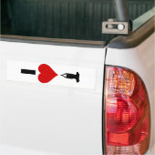 I Liebe-Yoga (vertikal) Autoaufkleber (Auf Lkw)