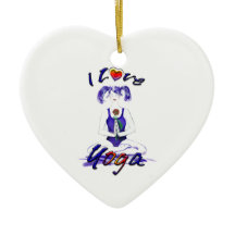 I Liebe Yoga-Yoga Mädchen