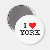 I Liebe York Magnet (Vorderseite/Rückseite)