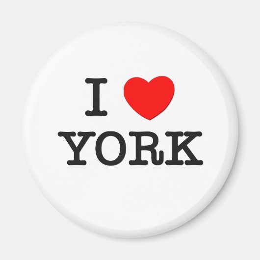 I Liebe York Magnet (Vorne)