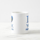 I Liebe York, PA Kaffeetasse (Mittel)