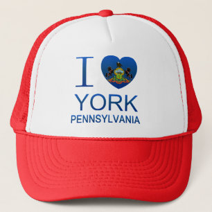 I Liebe York, PA Truckerkappe