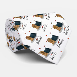I Liebe Yorkies (I Liebe Yorkshire Terriers) Herz Krawatte