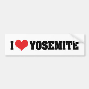 I Liebe Yosemite Autoaufkleber
