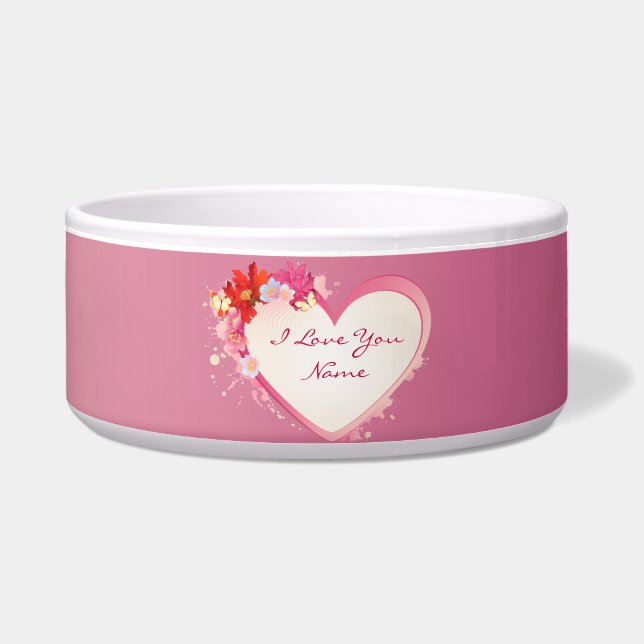 I Liebe You 5 Pet Bowl Napf (Vorderseite)