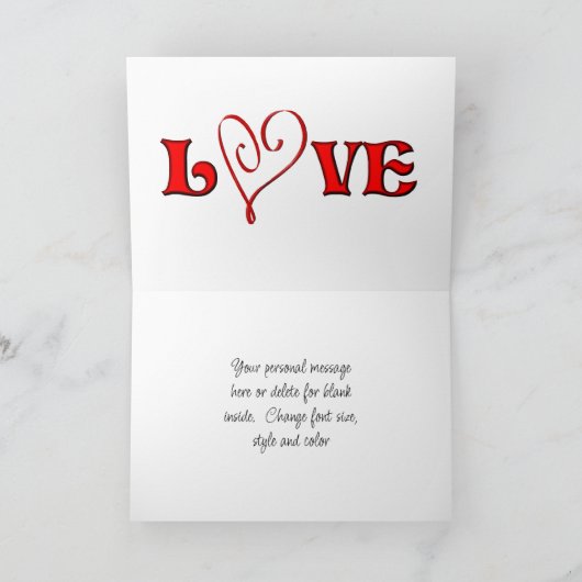 I Liebe You African Daisise Blume Foto Karte (Innenseite)