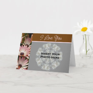 I Liebe You African Daisise Blume Foto Karte