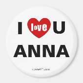 I Liebe You Anna Magnet (Vorne)