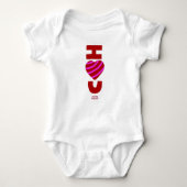 I Liebe You Baby Jersey Bodysuit Baby Strampler (Vorderseite)