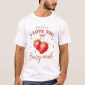 "I Liebe You Berry Much" Custom Men's Valentine T-Shirt (Vorderseite)