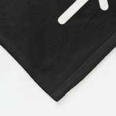 I Liebe You Black Fleece Blanket (Ecke)