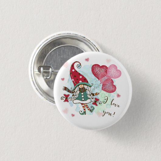 I Liebe you Button (Vorne & Hinten)