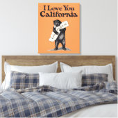 I Liebe You California Bear Hug Leinwanddruck (Insitu (Schlafzimmer))