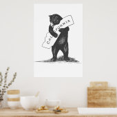 I Liebe You California Black & White Poster (Küche)