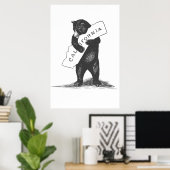 I Liebe You California Black & White Poster (Heimbüro)