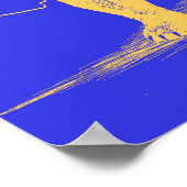 I Liebe You California - Blue and Gold Poster (Ecke)