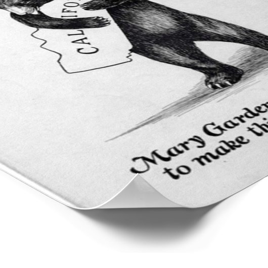 I Liebe You California Sheet Music Poster (Ecke)