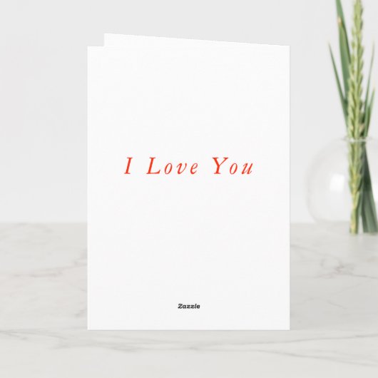 I Liebe You Card Couple Liebe Karte (Rückseite)