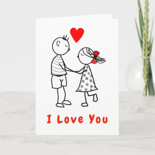 I Liebe You Card Couple Liebe - Romantik Karte