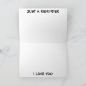 I Liebe You Card Feiertagskarte (Innenseite)