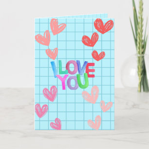 I LIEBE YOU CARD   GEFALTETE KARTE   VALENTINE'S D