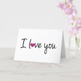 I Liebe You Card Karte