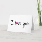 I Liebe You Card Karte (Vorderseite)