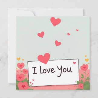 I Liebe You Card Karte