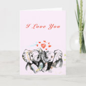 I Liebe You Card Romantic Karte (Vorderseite)